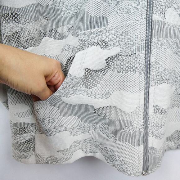 KORAL Descender Hoodie Jacket Sz M Gray White Camo Mesh Windbreaker Oversized - Picture 5 of 16